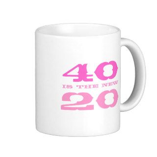 40 is the new 20 coffee mug for fortieth Birthday