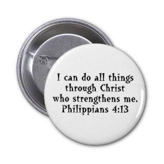 scripture Phil 413 Pinback Button