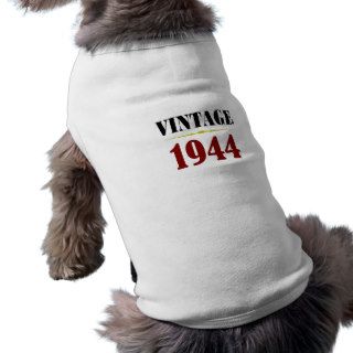 Vintage 1944 70th Birthday Gift Ideas Pet T Shirt