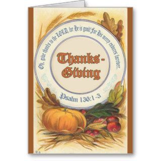 Christian Bible Verse Thanksgiving Card