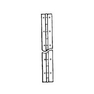 National Hardware V570 1 1/16" X 12" Continuous Hinges in Brass   Door Hinges  