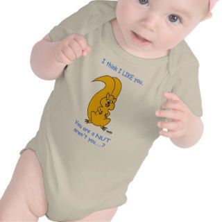 Cute Squirrel Cartoon Funny Baby Clothes Shirts