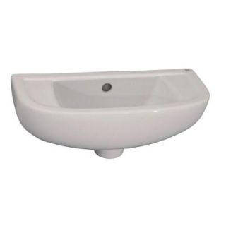 Barclay Products Compact Slim Line Wall Mount Bathroom Sink in White 4L 561WH