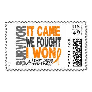 Kidney Cancer Survivor It Came We Fought I Won Postage Stamp