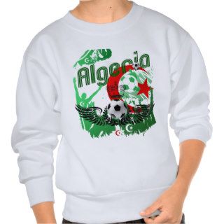 Algeria grunge art Football fans Algerie gifts Pull Over Sweatshirt