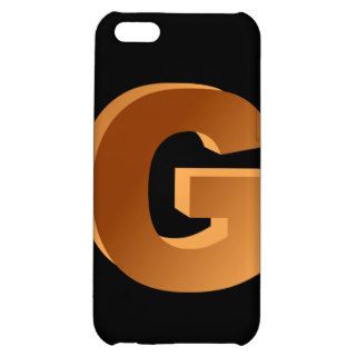 Monogram Letter G iPhone 5C Cases