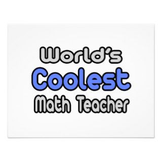 World's Coolest Math Teacher Invitations