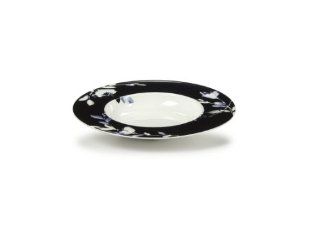 Mikasa Midnight Bloom 9 inch Rimmed Soup Bowl Kitchen & Dining
