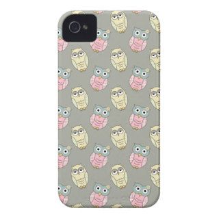 Cute Pink and Yellow Owl I phone Case iPhone 4 Case Mate Cases