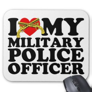I "Heart" My Military Police Officer Mousepads