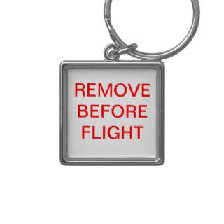Remove Before Flight Premium Keychain
