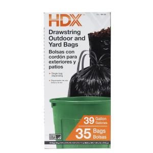 HDX 39 gal. Outdoor/Yard Trash Bag (35 Count) HDX 960230