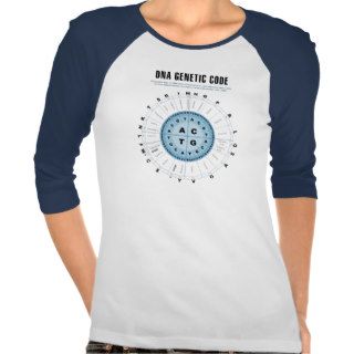 DNA Genetic Code Chart T Shirts
