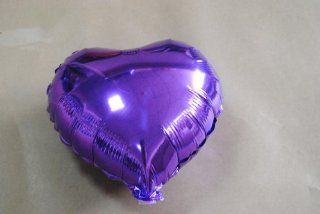 PT0071 11" Inch HEART SHAPED Foil Mylar Helium Balloons, Purple Violet Color Toys & Games