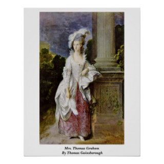 Mrs. Thomas Graham By Thomas Gainsborough Print