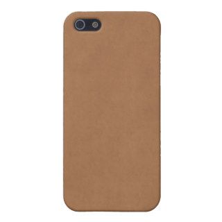 Vintage Leather Brown Parchment Template Blank Cases For iPhone 5