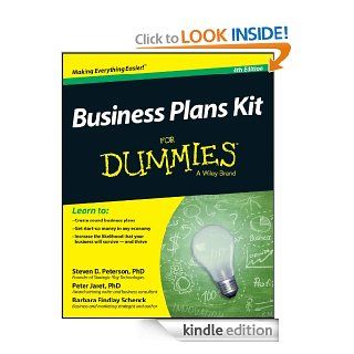 Business Plans Kit For Dummies eBook Steven D. Peterson, Peter E. Jaret, Barbara Findlay Schenck Kindle Store