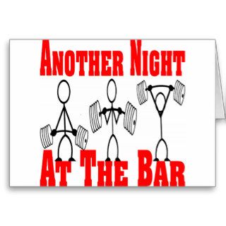 Another Night At The Bar Weightlifting #4 Card