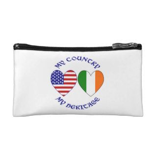 Irish American Country Heritage Makeup Bags