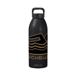 Personalized Sport Athlete Swimmer Swimming B G Reusable Water Bottles