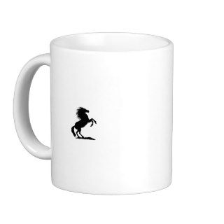 Rearing Black Stallion.png Coffee Mug