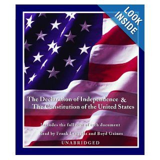 The Declaration of Independence and the Constitution of the United States Boyd (NRT) Langella Frank (NRT)/ Gaines 9780739343685 Books