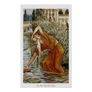 King Midas With Water Pitcher Poster