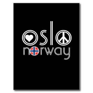 Oslo Norway Love Peace Postcard 1