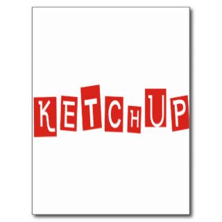 Ketchup Products & Designs Postcards