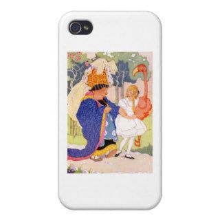 The Duchess Gives Alice TIps on Flamingo Croquet iPhone 4 Cover