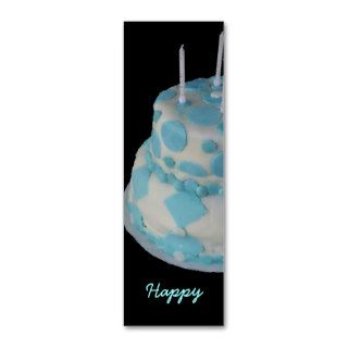 Happy Birthday Cake Business Card Template