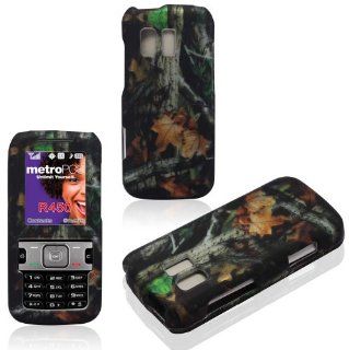 2D Camo Trunk Samsung Straight Talk R451c, TracFone SCH R451c, Messenger R450 Cricket, MetroPCS Case Cover Hard Snap on Rubberized Touch Phone Cover Case Faceplates Cell Phones & Accessories