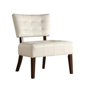 HomeSullivan White Tufted Accent Chair 40489WT