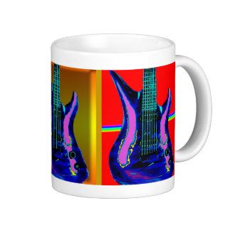 Watercolor Guitar Coffee Mug