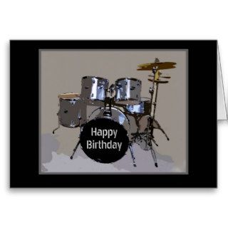 Happy Birthday Drums Card