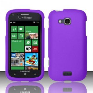 For Samsung ATIV Odyssey i930 (Verizon) Rubberized Cover Case   Purple Cell Phones & Accessories