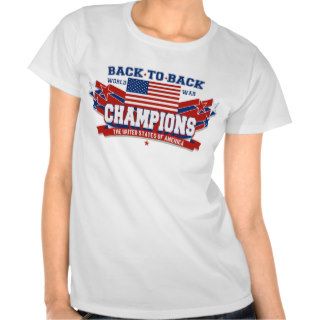USA Back To Back Champions Celebration T shirt