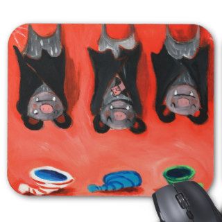 sleeping bats mouse pads