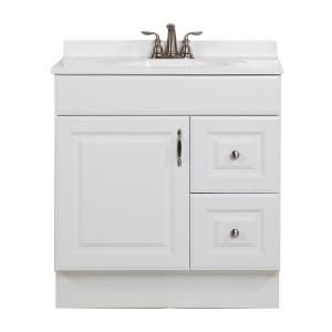 St. Paul Arkansas 30 in. Vanity Cabinet Only in White ARSD3018