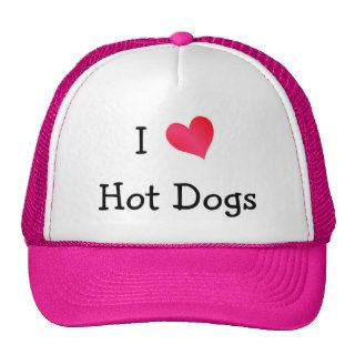 I Love Hot Dogs Mesh Hat