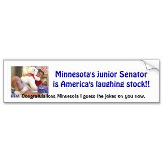 Minnesota Joke Bumper Sticker