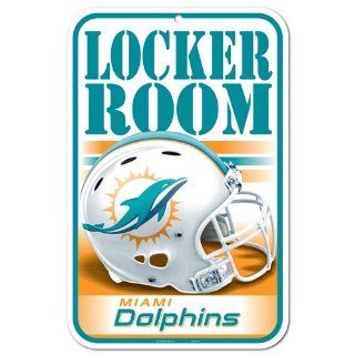 NFL Miami Dolphins 11'' x 17'' Locker Room Sign  Street Signs  Sports & Outdoors