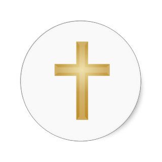 Gold Cross/Easter Stickers