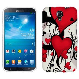 Samsung Galaxy Mega Multi Red Hearts Phone Case Cover Cell Phones & Accessories