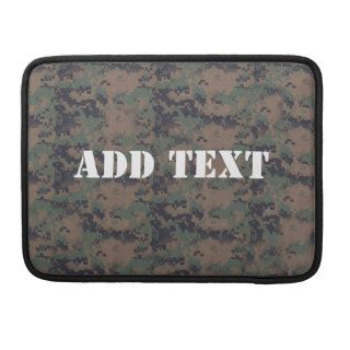 Military Digital Woodland Background Sleeve For MacBook Pro