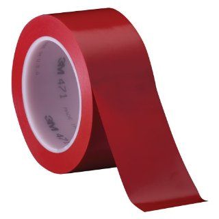 3M Vinyl Tape 471 Red, 2 in x 36 yd, Conveniently Packaged (Pack of 1)