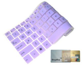 BingoBuy Semi Purple High Quality Silicone Keyboard Protector Skin Cover for ACER Aspire R7 571，R7 571G, R7 572, E1 470P, E1 472, E1 472G, E1 472P, M5 481T, V5 431, V5 471, V5 471G, V3 471, V3 471G, V5 472, V5 473, V5 473G, V5 473P, V5 473PG, 4830,