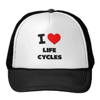 I Love Life Cycles Hats
