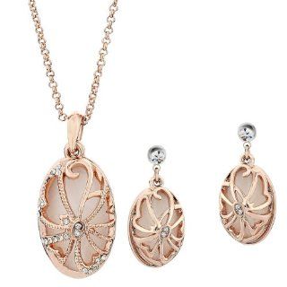 Greek Classical Style Exaggerate Hollow Locket Jewelry Earrings, necklace Neoglory Jewelry Jewelry Sets Jewelry