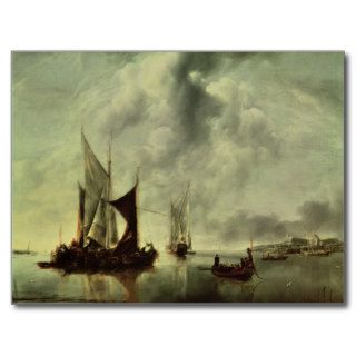 Calm or, Boats near the Coast, after 1651 Post Cards